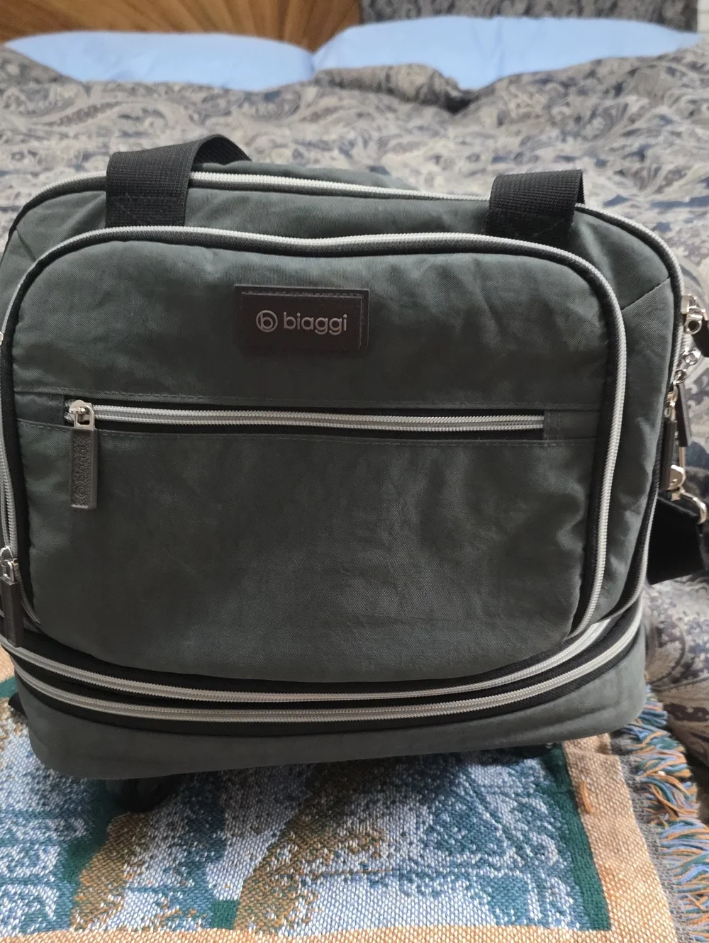 Biaggi Gray Travel Tote Bag